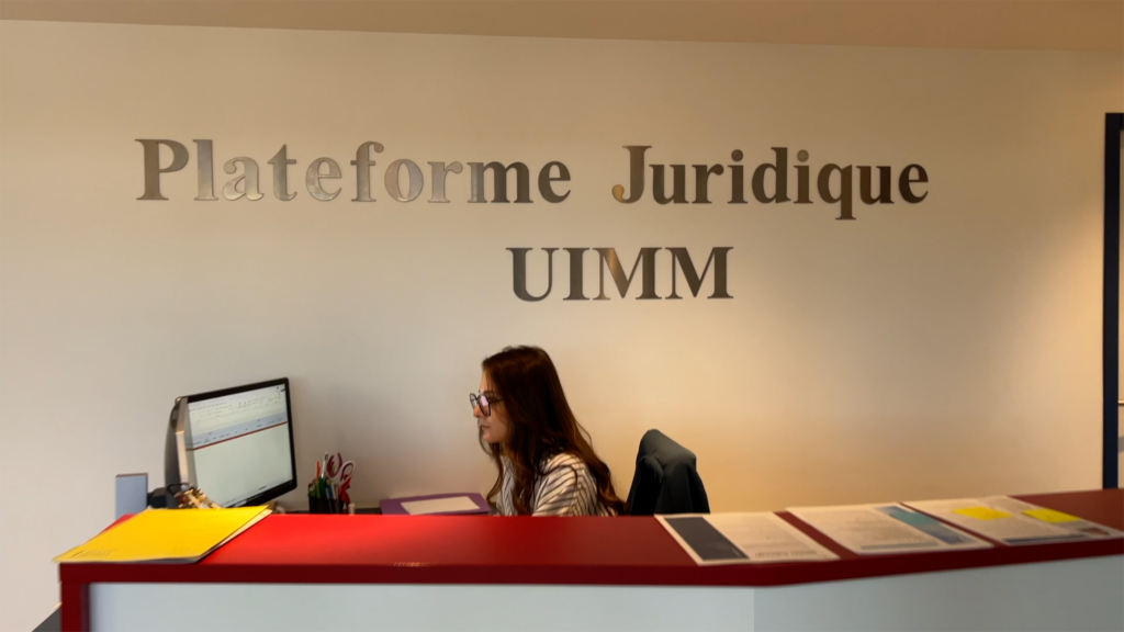 Aperçu de l’accueil de la plateforme juridique UIMM
