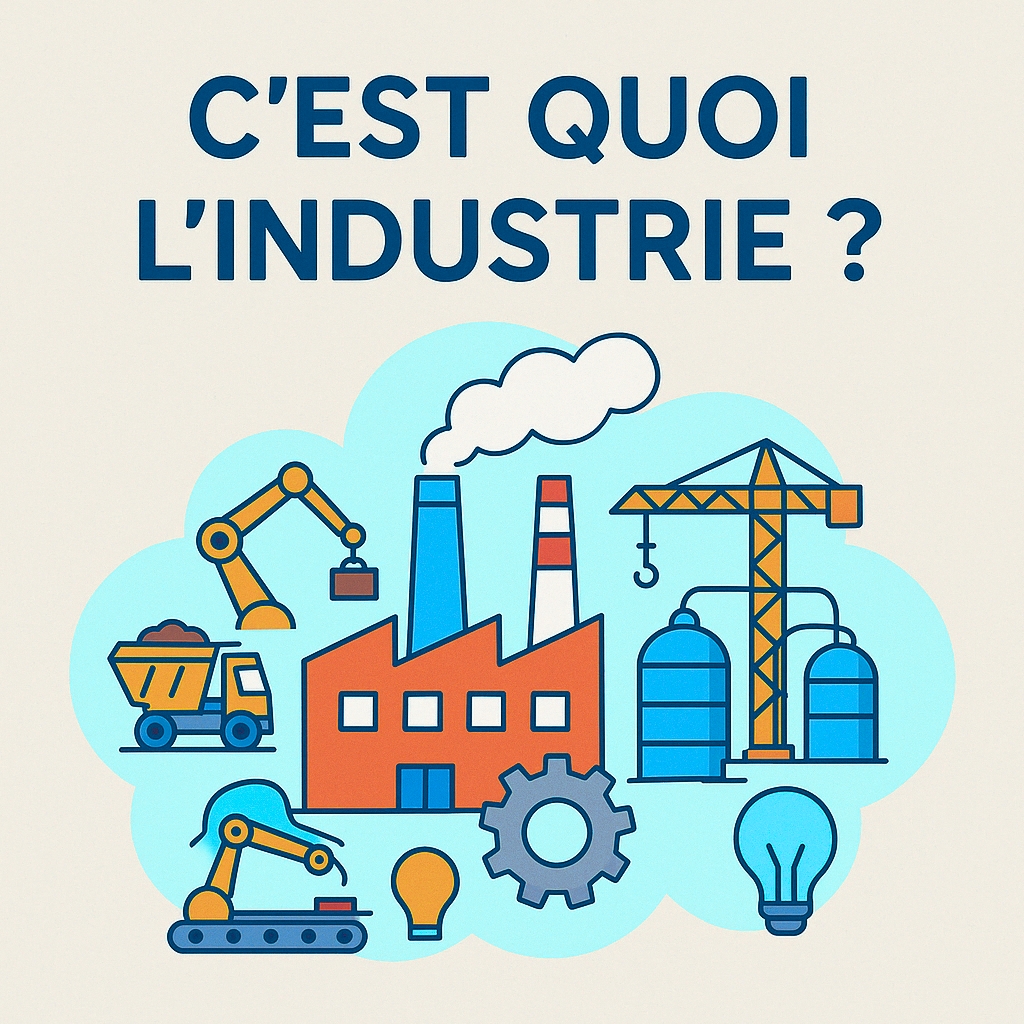Infographie pour illustrer ce que veut dire industrie