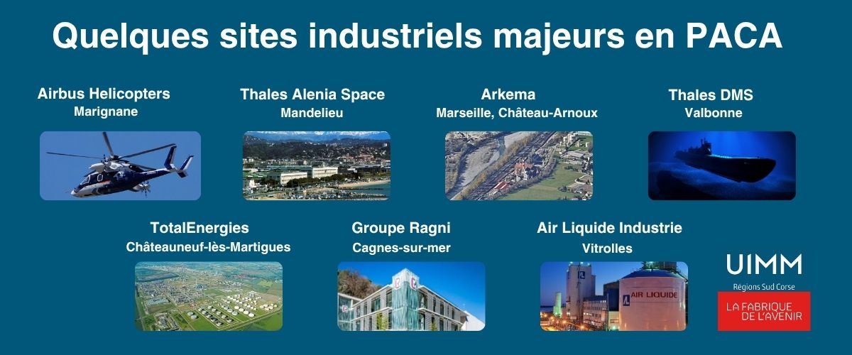 Les sites industriels majeurs en PACA